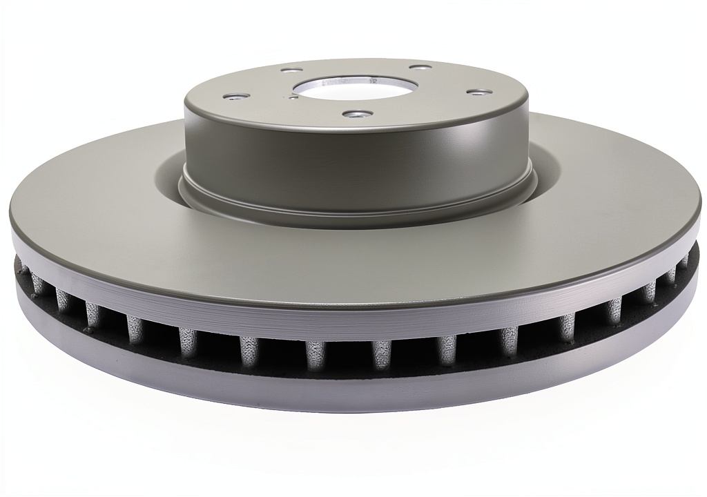 ACDelco front brake rotor installed on a Subaru vehicle
