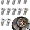 Brake Disc Rotor Screws Aokdom 12PCS Stainless Steel 93600-06014-0H-0