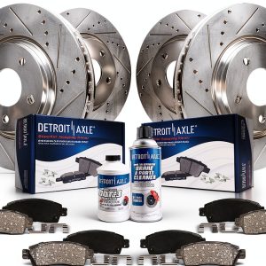 Brake Kit Detroit Axle Rotors with Ceramic Pads for Toyota Tundra-0
