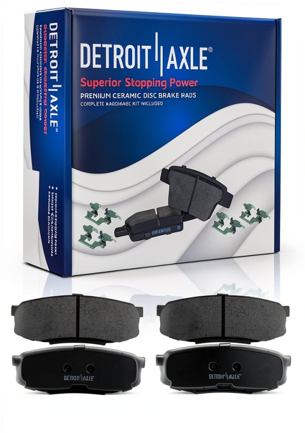 Brake Kit Detroit Axle Rotors with Ceramic Pads for Toyota Tundra-7